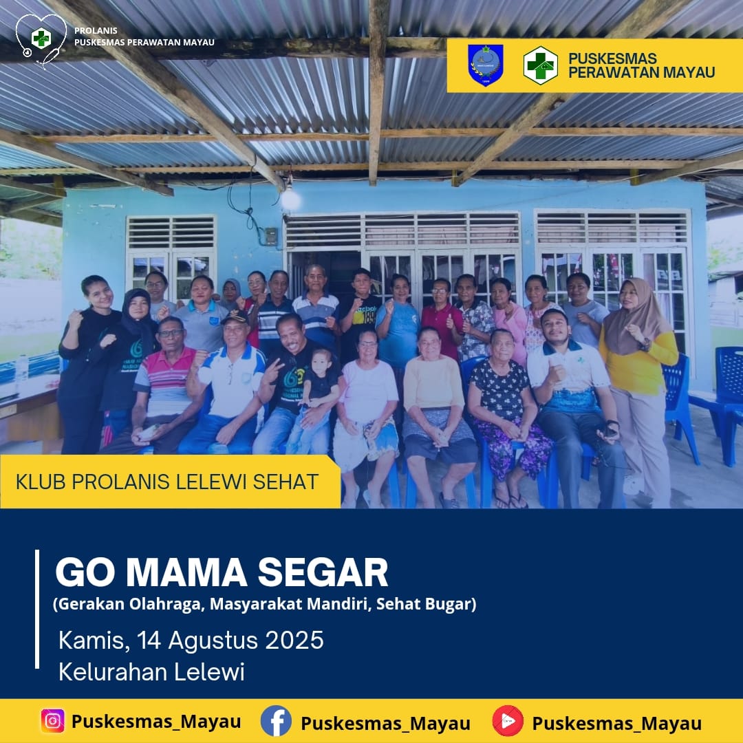 Klub Prolanis Puskesmas Mayau di Kelurahan Lelewi